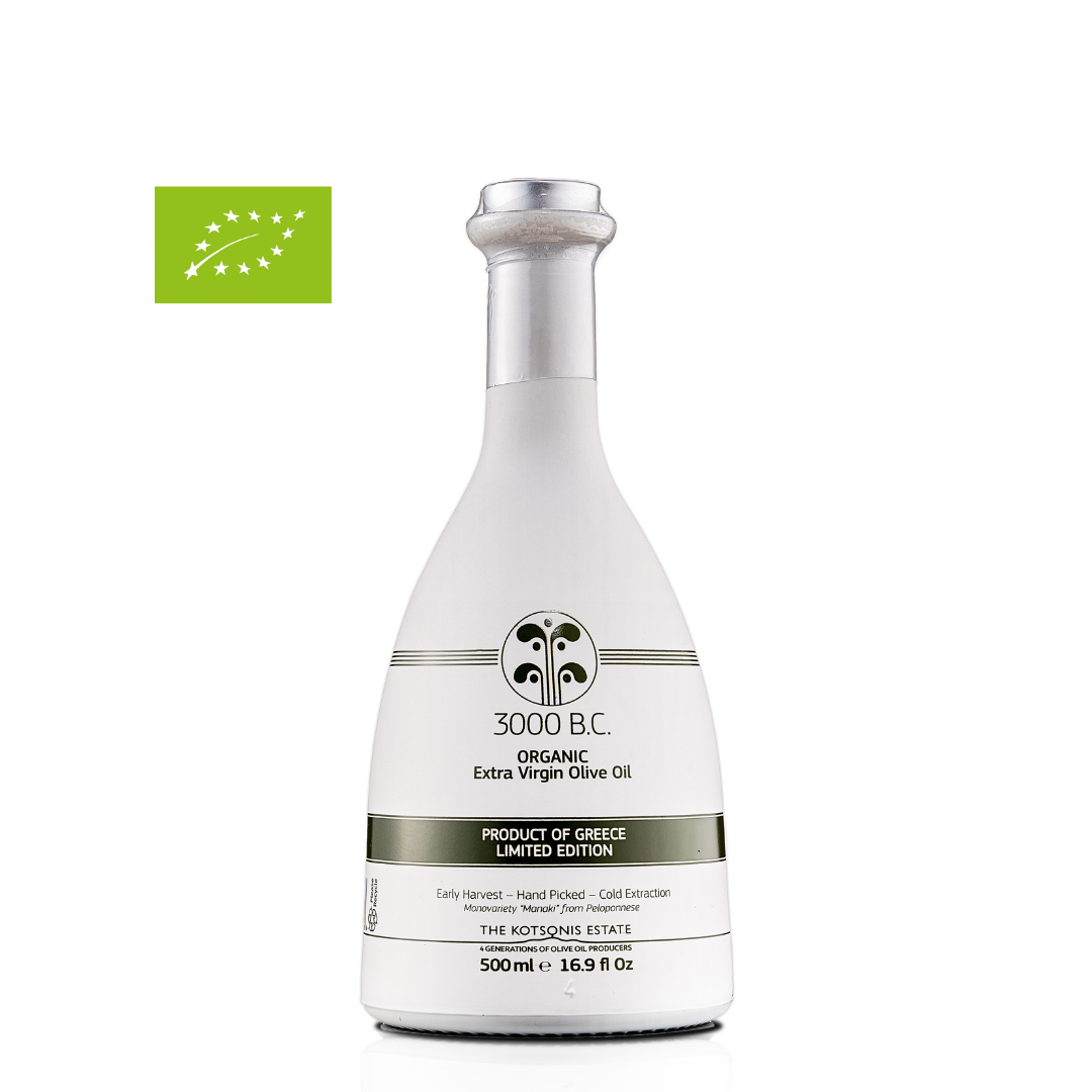 flacon d'huile d'olive vierge extra 3000BC BIO Kotsonis