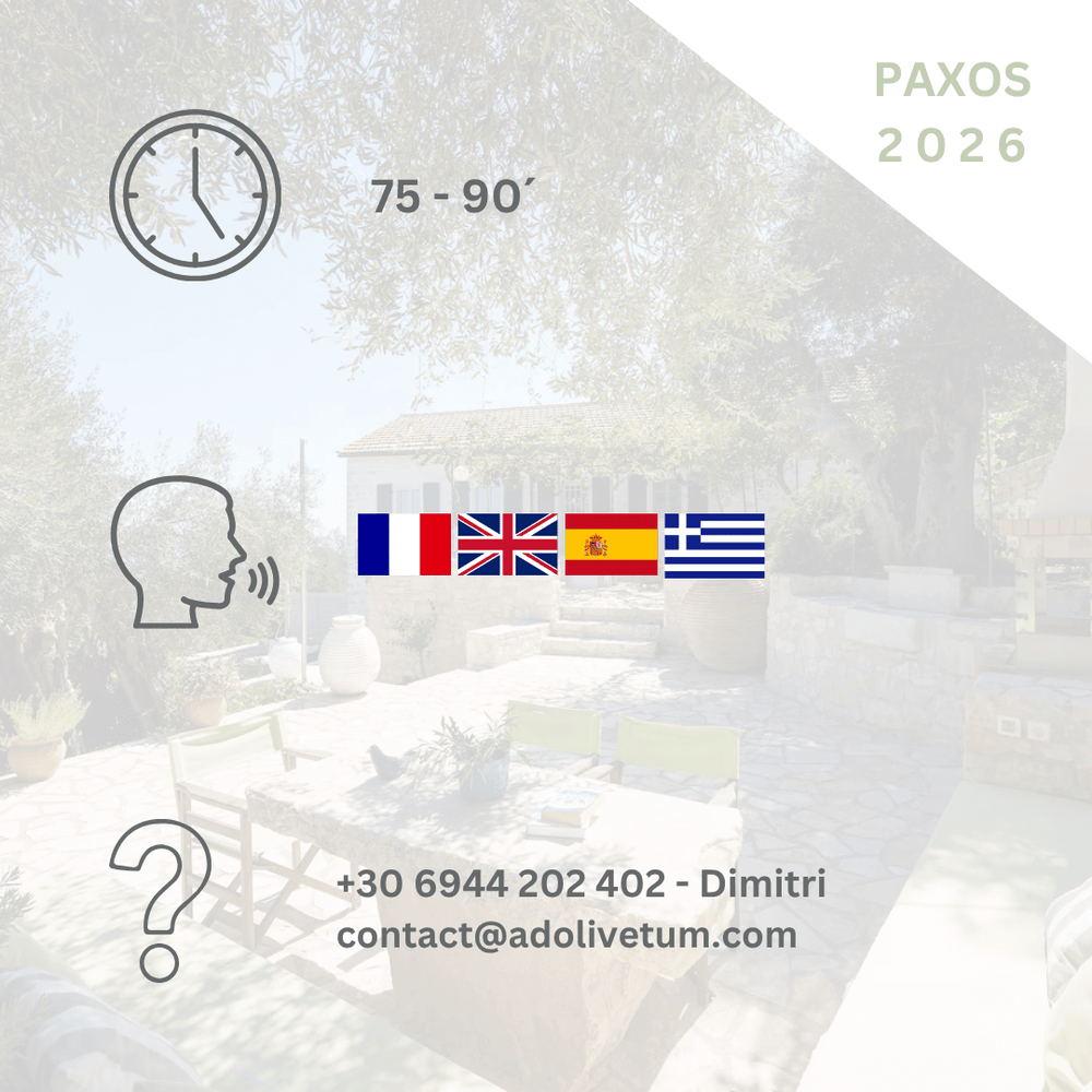 BRUNCH + Dégustation privée d'huile d'olive à domicile – île de Paxos, Grèce - Ad Olivetum