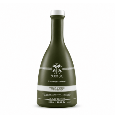 Huile d’olive vierge extra BIO 3000 B.C. Kotsonis Estate 500 ml, variété Manaki et Koroneiki du Péloponnèse