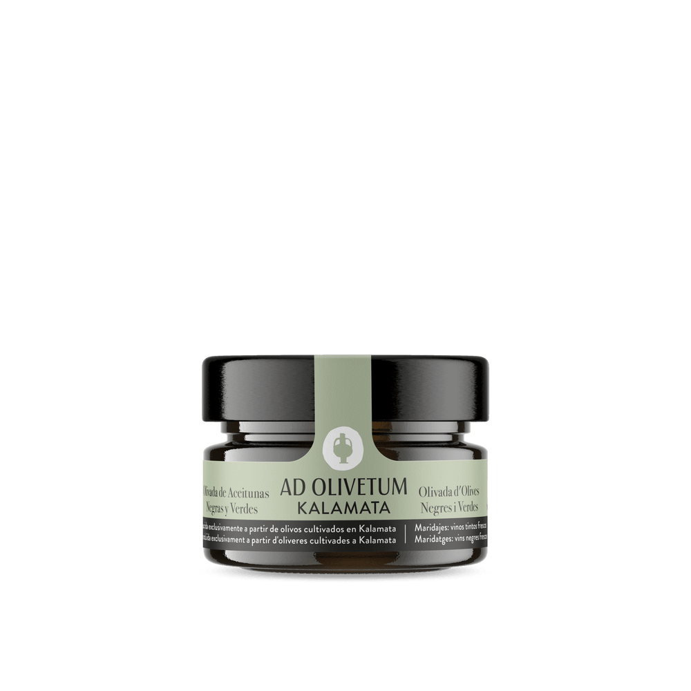 Olivada de aceitunas de Kalamata (negras y verdes) Ad Olivetum 110g - Ad Olivetum