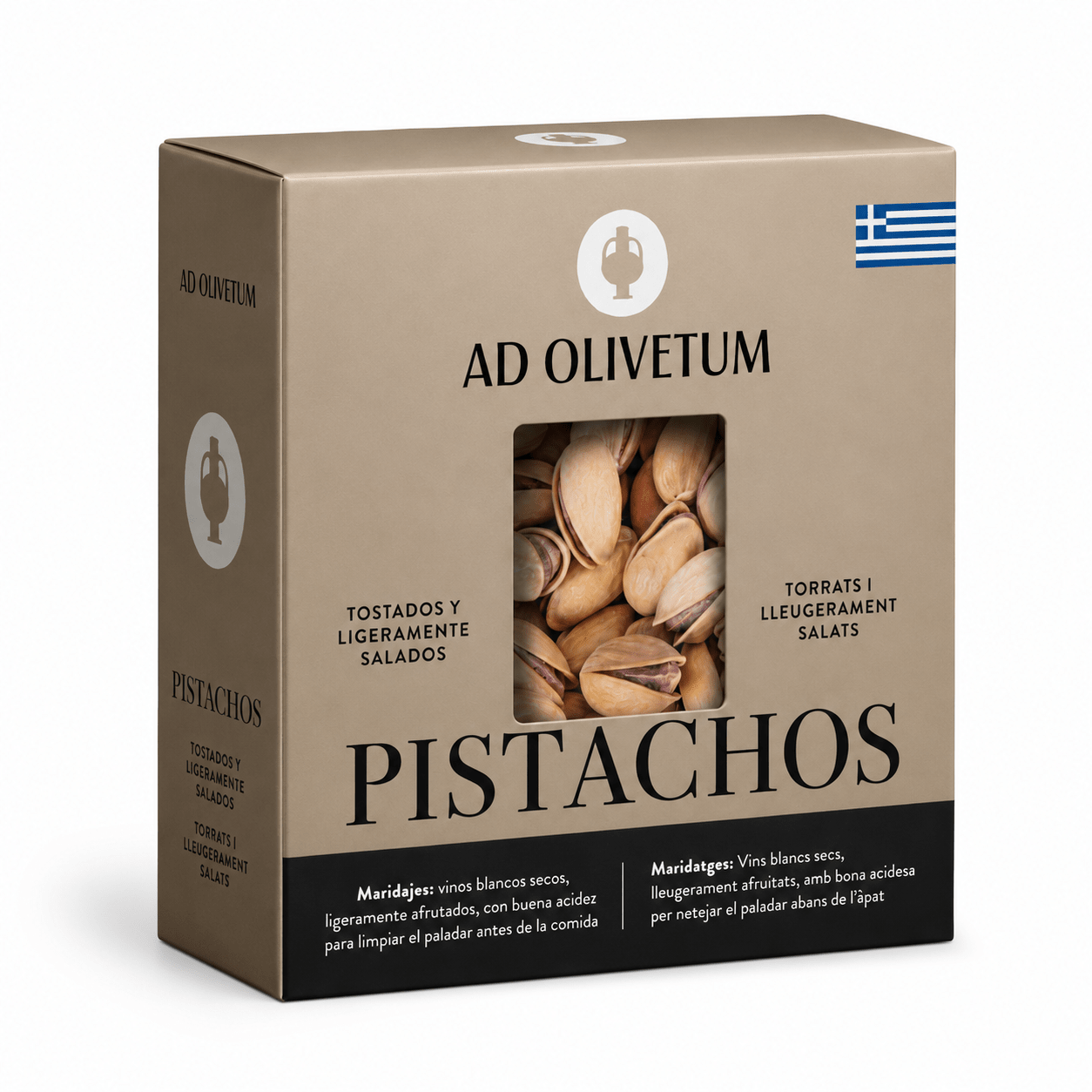 Pistachos griegos tostados y ligeramente salados Ad Olivetum 150g - Ad Olivetum